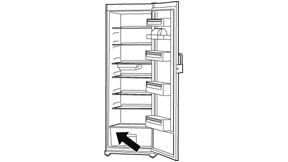 Холодильники Bosch, место расположения информационной таблички.