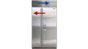 Холодильники Side-by-Side Sub-Zero, информационная табличка.